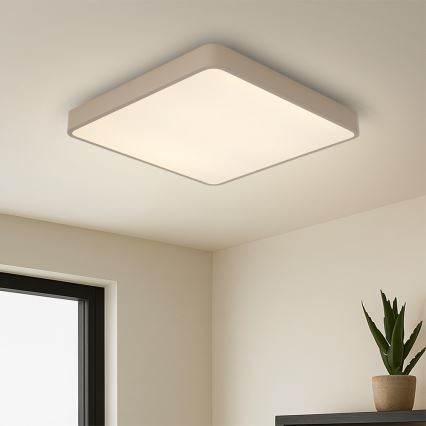 BRILAGI - LED prigušivo stropno svjetlo POOL SQUARE LED/36W/230V 3000-6000K 40x40 cm bež + daljinski upravljač