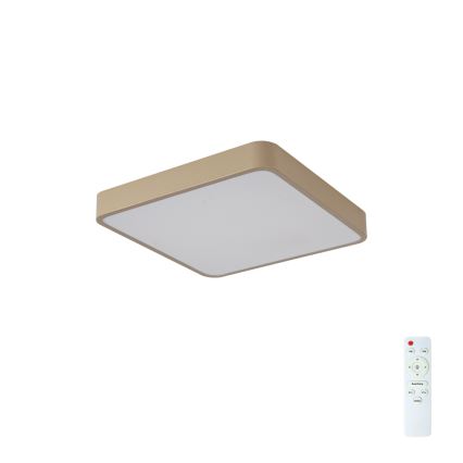 BRILAGI - LED prigušivo stropno svjetlo POOL SQUARE LED/36W/230V 3000-6000K 40x40 cm bež + daljinski upravljač
