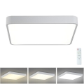 Brilagi - LED Prigušiva stropna svjetiljka POOL SQUARE LED/36W/230V 3000-6000K 40x40 cm bijela + daljinski upravljač