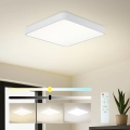 Brilagi - LED Prigušiva stropna svjetiljka POOL SQUARE LED/36W/230V 3000-6000K 40x40 cm bijela + daljinski upravljač