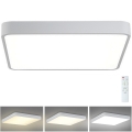 Brilagi - LED Prigušiva stropna svjetiljka POOL SQUARE LED/48W/230V 3000-6000K 50x50 cm bijela + daljinski upravljač
