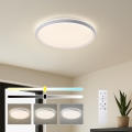 Brilagi - LED prigušiva stropna svjetiljka RIVO LED/72W/230V 3000-6000K bijela Ø 50 cm + daljinski upravljač