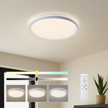 Brilagi - LED prigušiva stropna svjetiljka RIVO LED/72W/230V 3000-6000K bijela Ø 50 cm + daljinski upravljač