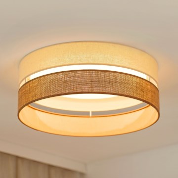 Brilagi - LED Prigušiva stropna svjetiljka ROYAL YUTE LED/24W/230V pr. 45 cm 3000/4000/6500K bež/krem  + daljinski upravljač