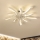 Brilagi - LED Prigušiva stropna svjetiljka s ventilatorom LED/50W/230V 3000-6500K bijela + daljinski upravljač