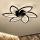 Brilagi - LED Prigušiva stropna svjetiljka s ventilatorom LED/50W/230V 3000-6500K crna + daljinski upravljač