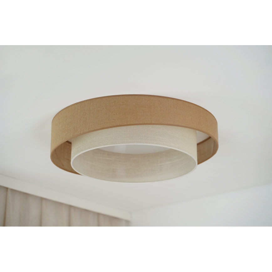 Brilagi - LED Prigušiva stropna svjetiljka SHINE LED/24W/230V pr. 60 cm 3000/4000/6500K bež/krem + daljinski upravljač