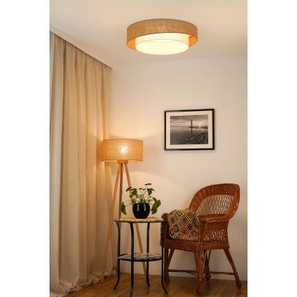 Brilagi - LED Prigušiva stropna svjetiljka SHINE LED/24W/230V pr. 60 cm 3000/4000/6500K bež/krem + daljinski upravljač