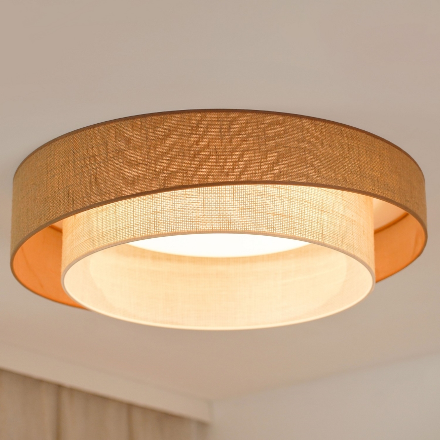 Brilagi - LED Prigušiva stropna svjetiljka SHINE LED/24W/230V pr. 60 cm 3000/4000/6500K bež/krem + daljinski upravljač