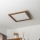 Brilagi - LED Prigušiva stropna svjetiljka SLIMFRAME WOOD LED/36W/230V 49,5x49,5 cm 3000-6000K smeđa + daljinski upravljač