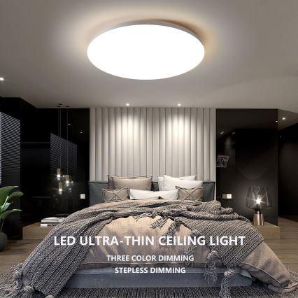 Brilagi - LED Prigušiva stropna svjetiljka SMART LED/24W/230V 2700-6500K Wi-Fi Tuya + daljinski upravljač