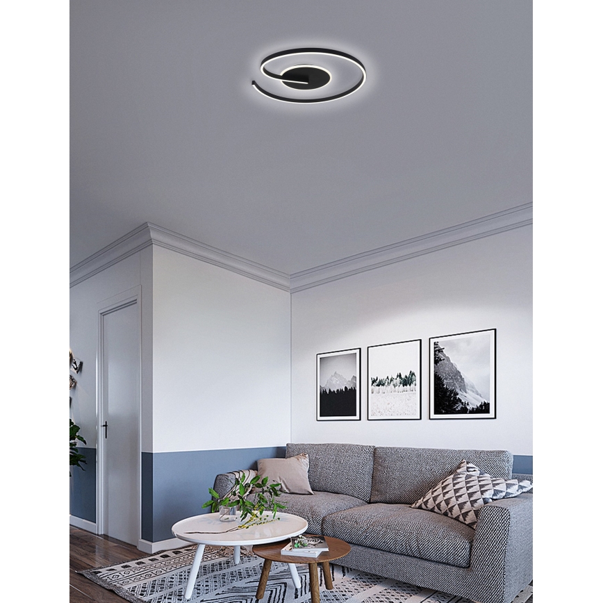 Brilagi - LED Prigušiva stropna svjetiljka SPIRAL LED/56W/230V 3000/4000/6000K + daljinski upravljač