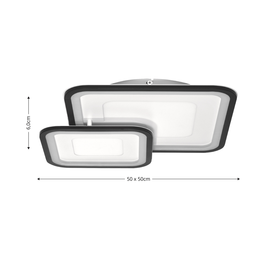 Brilagi - LED Prigušiva stropna svjetiljka TANDORA LED/49W/230V 3000/4000/6000K + daljinski upravljač