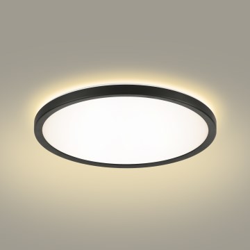 Brilagi - LED Prigušiva stropna svjetiljka ULTRA SLIM LED/18W/230V 2700-6500K pr. 30 cm crna + daljinski upravljač