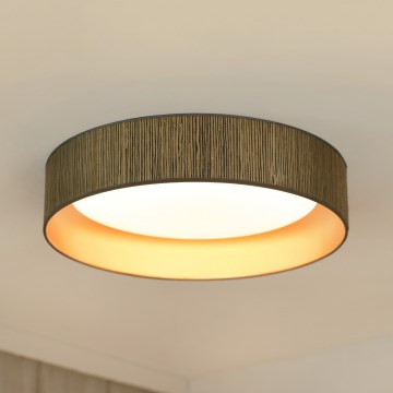 Brilagi - LED Prigušiva stropna svjetiljka VEGAS SHINE LED/24W/230V 3000/4000/6500K slama smeđa/zlatna + daljinski upravljač