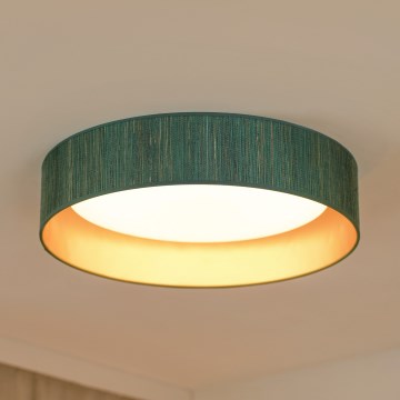 Brilagi - LED Prigušiva stropna svjetiljka VEGAS SHINE LED/24W/230V 3000/4000/6500K slama zelena/zlatna + daljinski upravljač