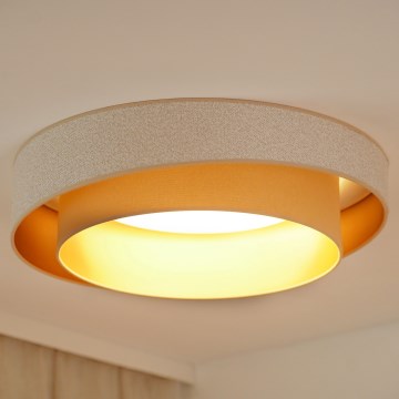 Brilagi - LED Prigušiva stropna svjetiljka VEGAS SHINE LED/24W/230V pr. 60 cm 3000/4000/6500K krem/bež + daljinski upravljač