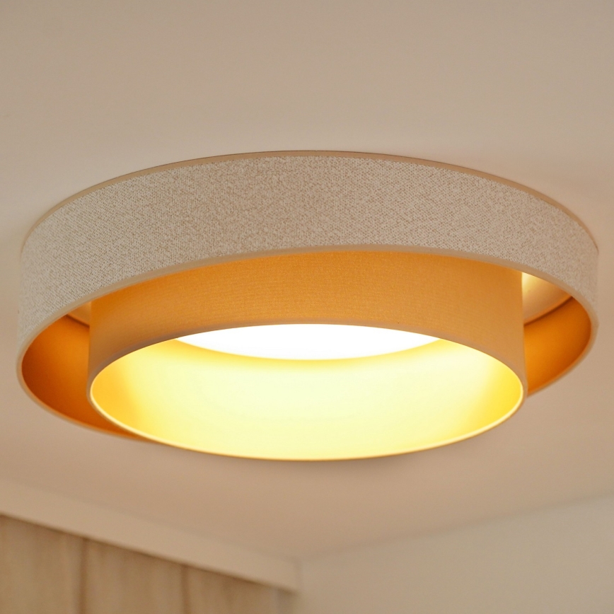 Brilagi - LED Prigušiva stropna svjetiljka VEGAS SHINE LED/24W/230V pr. 60 cm 3000/4000/6500K krem/bež + daljinski upravljač