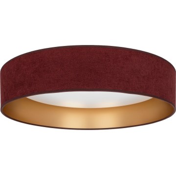 Brilagi - LED prigušiva stropna svjetiljka VELVET SMARTIX LED/24W/230V 3000-6000K Ø 45 cm burgundska/zlatna Wi-Fi Tuya Beacon + daljinski upravljač