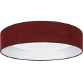 Brilagi - LED prigušiva stropna svjetiljka VELVET SMARTIX STARS LED/36W/230V 3000-6000K promjer 55 cm bordo Wi-Fi Tuya Beacon + daljinski upravljač