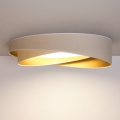 BRILAGI - LED prigušiva stropna svjetiljka VELVET TWIST LED/36W/230V 3000-6000K Ø 65 cm Wi-Fi Tuya Beacon bijela/zlatna + daljinski upravljač