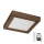 Brilagi - LED Prigušiva stropna svjetiljka za kupaonicu WOODY FRAME LED/24W/230V hrast 30x30 cm 3000-6000K IP44 + daljinski upravljač