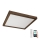 Brilagi - LED Prigušiva stropna svjetiljka za kupaonicu WOODY FRAME LED/50W/230V hrast 60x60 cm 3000-6000K IP44 + daljinski upravljač