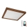 Brilagi - LED Prigušiva stropna svjetiljka za kupaonicu WOODY FRAME LED/50W/230V hrast trešnja 60x60 cm 3000-6000K IP44 + daljinski upravljač