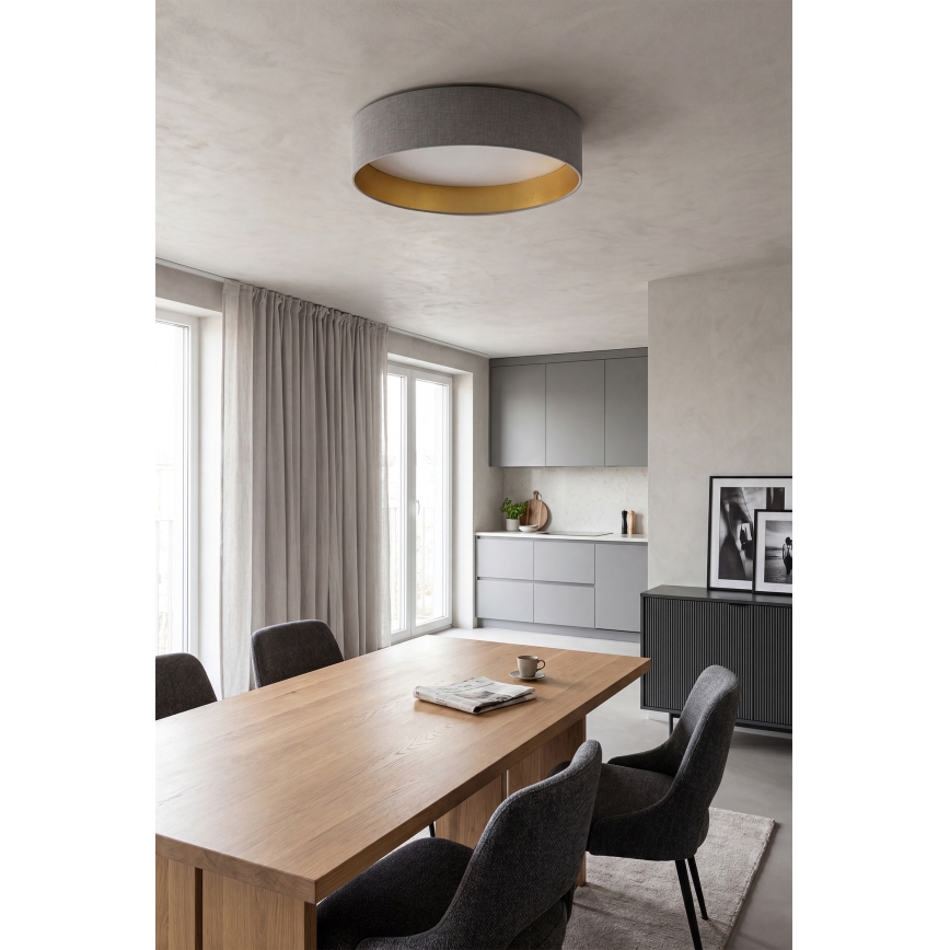 Brilagi - LED stropna svjetiljka s prigušivanjem VELVET SMARTIX STARS LED/24W/230V 3000-6000K Ø45 cm siva/zlatna Wi-Fi Tuya Beacon + daljinski upravljač