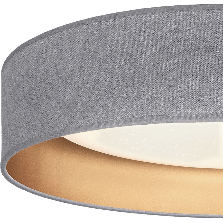Brilagi - LED stropna svjetiljka s prigušivanjem VELVET SMARTIX STARS LED/24W/230V 3000-6000K Ø45 cm siva/zlatna Wi-Fi Tuya Beacon + daljinski upravljač