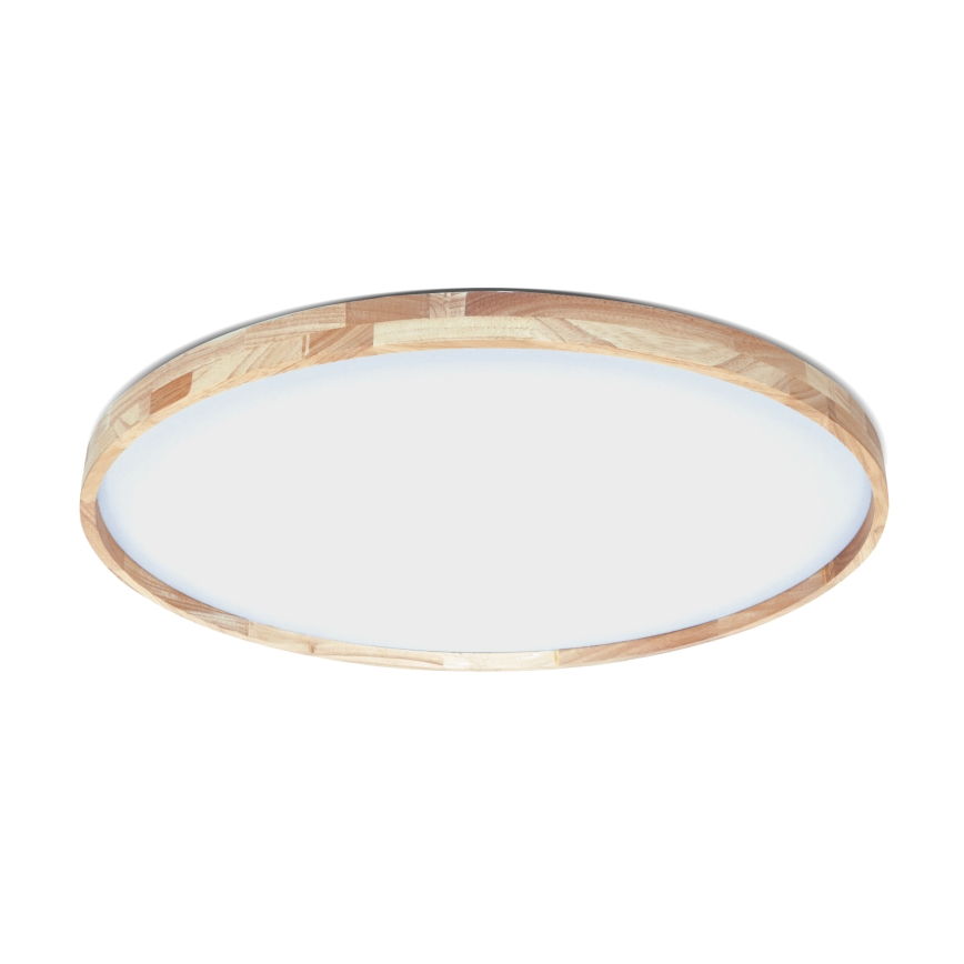 Brilagi - LED stropna svjetiljka ALSON s mogućnošću prigušivanja LED/72W/230V 3000-6500K hrast, promjer 78 cm + daljinski upravljač