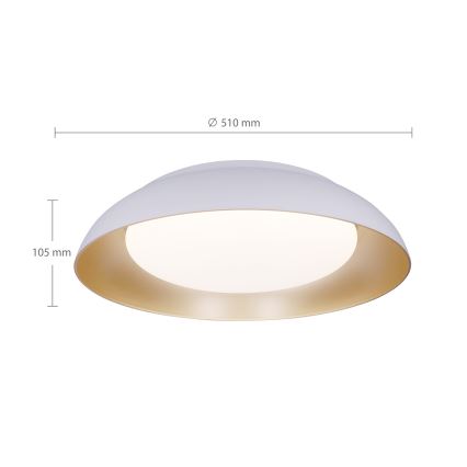 Brilagi - LED prigušivo stropno svjetlo ALVA LED/48W/230V 3000-6500K Ø 51 cm bijela + daljinski upravljač