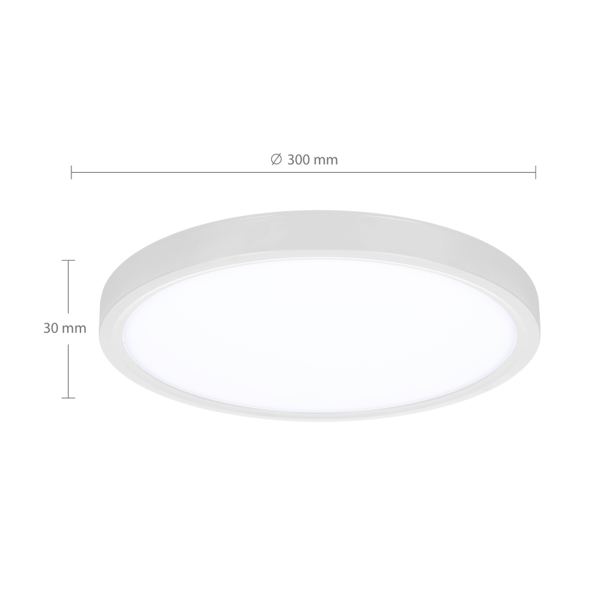 Brilagi - LED Prigušiva stropna svjetiljka ESTELA LED/36W/230V 3000-6500K ø 30 cm bijela + daljinski upravljač