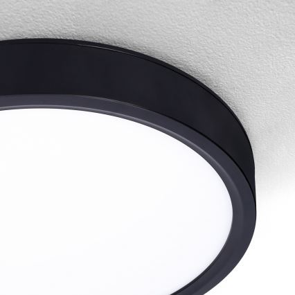 Brilagi - LED Prigušiva stropna svjetiljka ESTELA LED/36W/230V 3000-6500K ø 30 cm crna + daljinski upravljač