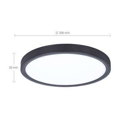 Brilagi - LED Prigušiva stropna svjetiljka ESTELA LED/36W/230V 3000-6500K ø 30 cm crna + daljinski upravljač