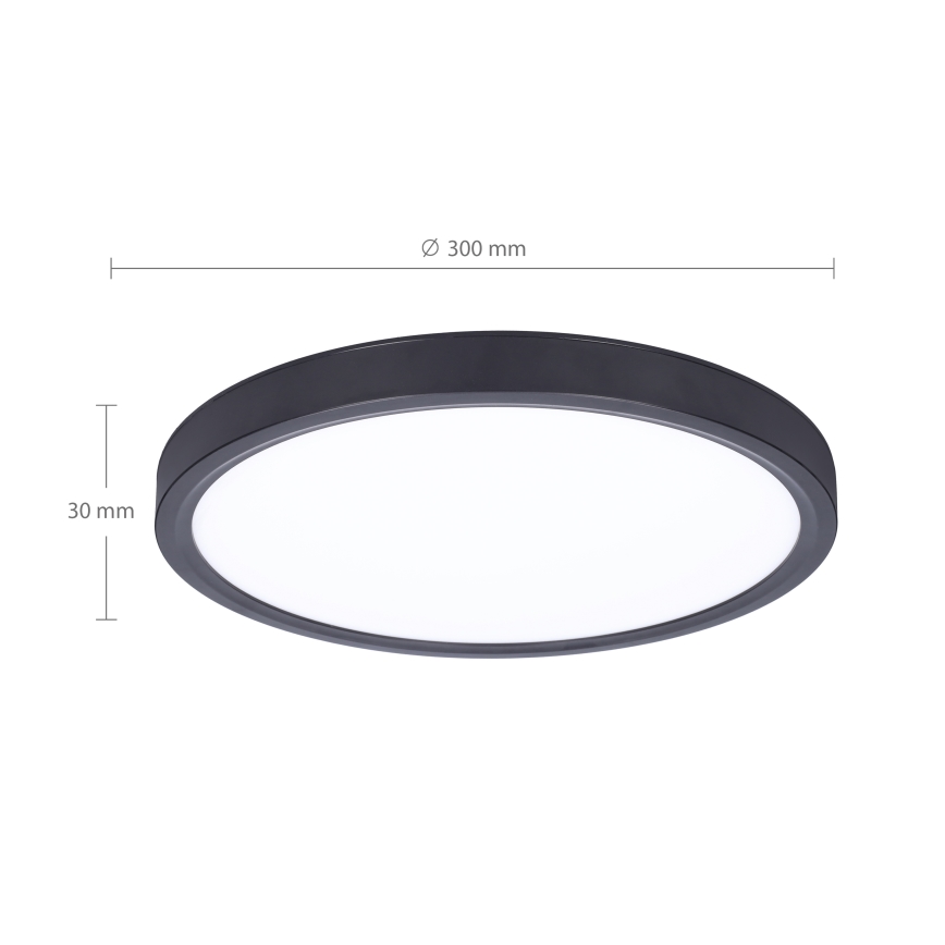 Brilagi - LED Prigušiva stropna svjetiljka ESTELA LED/36W/230V 3000-6500K ø 30 cm crna + daljinski upravljač