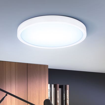 Brilagi - LED Prigušiva stropna svjetiljka ESTELA LED/48W/230V 3000-6500K ø 40 cm bijela + daljinski upravljač