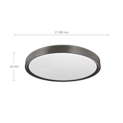 Brilagi - LED prigušivo stropno svjetlo FANCIA LED/48W/230V 3000-6500K promjer 39 cm antracit + daljinski upravljač