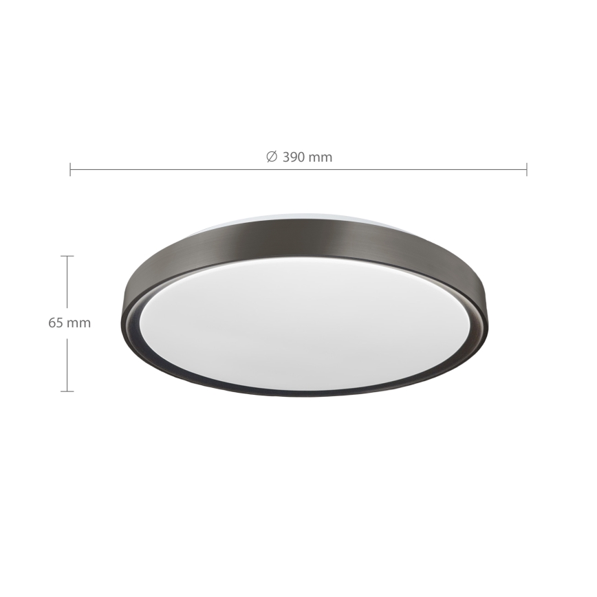 Brilagi - LED prigušivo stropno svjetlo FANCIA LED/48W/230V 3000-6500K promjer 39 cm antracit + daljinski upravljač