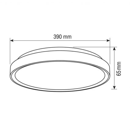Brilagi - LED prigušivo stropno svjetlo FANCIA LED/48W/230V 3000-6500K promjer 39 cm antracit + daljinski upravljač