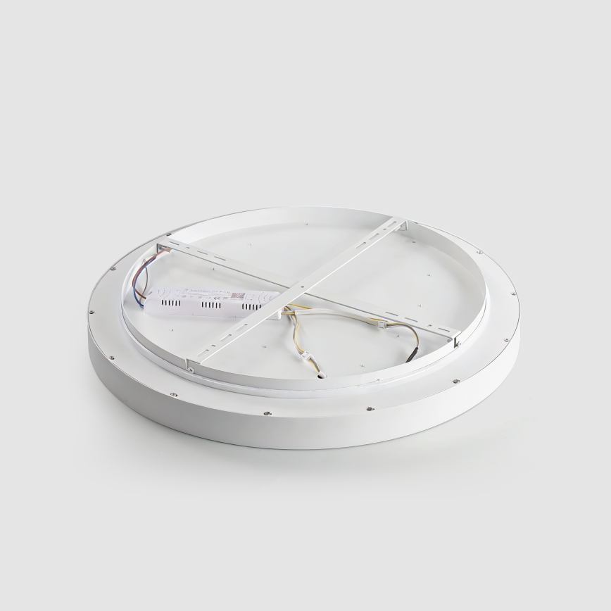 Brilagi - LED prigušiva stropna svjetiljka GLASS POOL DOUBLE LED/80W/230V 3000-6000K 60 cm bijela + daljinski upravljač