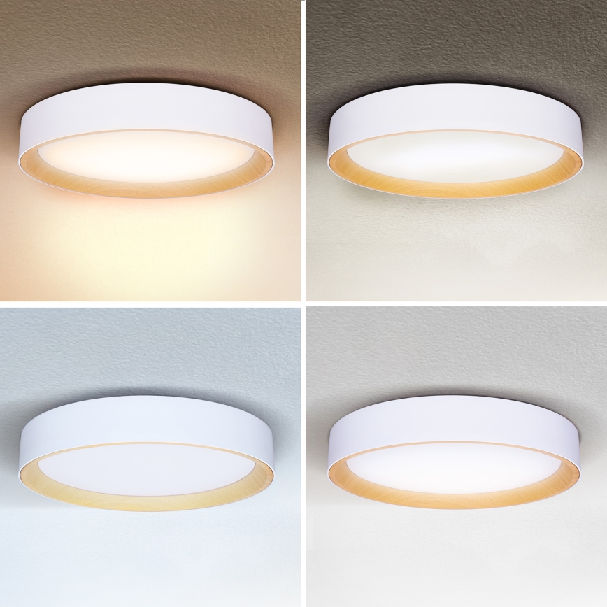 Brilagi - LED Prigušiva stropna svjetiljka LARIOS LED/48W/230V 3000-6500K ø 39 cm bijela + daljinski upravljač
