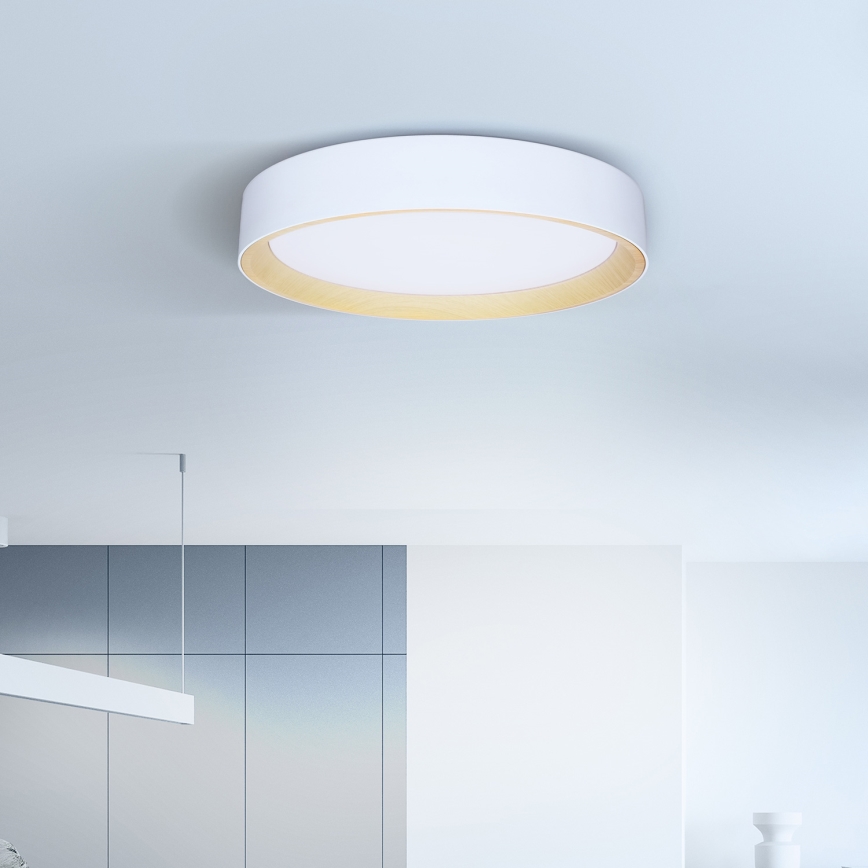 Brilagi - LED Prigušiva stropna svjetiljka LARIOS LED/48W/230V 3000-6500K ø 39 cm bijela + daljinski upravljač