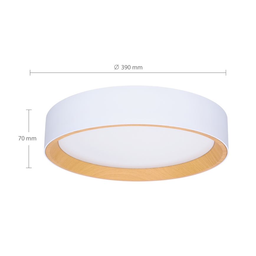 Brilagi - LED Prigušiva stropna svjetiljka LARIOS LED/48W/230V 3000-6500K ø 39 cm bijela + daljinski upravljač
