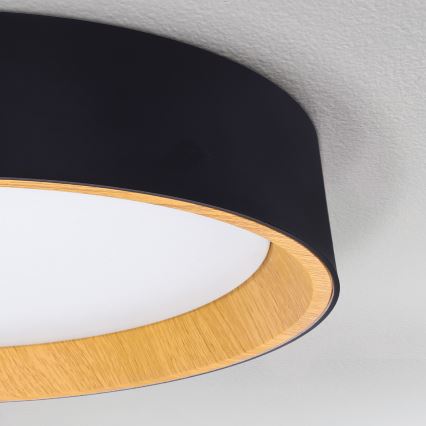 Brilagi - LED Prigušiva stropna svjetiljka LARIOS LED/60W/230V 3000-6500K ø 49 cm crna + daljinski upravljač