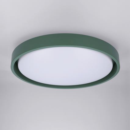 Brilagi - LED stropna svjetiljka s prigušivanjem MATTEO LED/48W/230V 3000-6500K Ø 41 cm zelena + daljinski upravljač