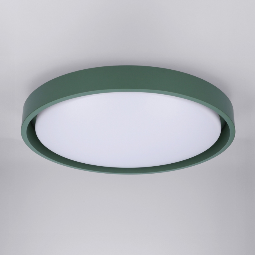 Brilagi - LED stropna svjetiljka s prigušivanjem MATTEO LED/48W/230V 3000-6500K Ø 41 cm zelena + daljinski upravljač