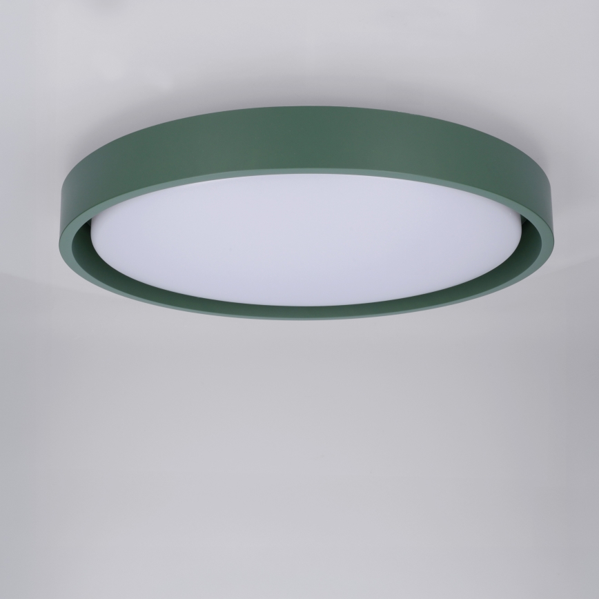 Brilagi - LED stropna svjetiljka s prigušivanjem MATTEO LED/48W/230V 3000-6500K Ø 41 cm zelena + daljinski upravljač