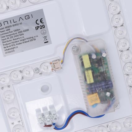 Brilagi - LED stropna svjetiljka s prigušivanjem MATTEO LED/48W/230V 3000-6500K Ø 41 cm zelena + daljinski upravljač