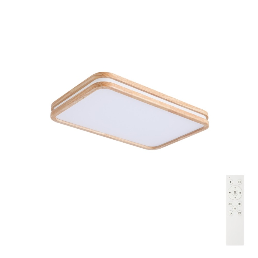 Brilagi - LED stropno svjetlo s mogućnošću prigušivanja MOLINA SQUARE LED/54W/230V 3000-6000K hrast 60x40 cm + daljinski upravljač